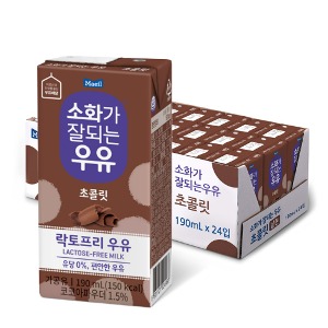 [매일유업] 소화가잘되는우유 초콜릿 190ML*24